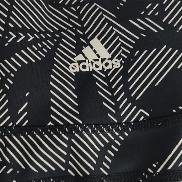 Adidas Leggings M High Rise 7/8 Believe This Green Black Mesh - Picture 9 of 15